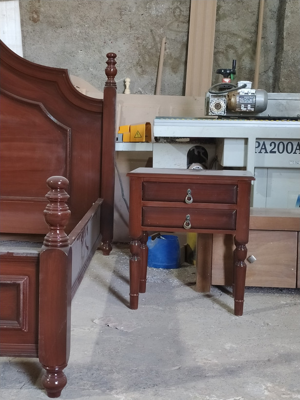 سرویس خواب ۲نفره چوبی مدل سزار
